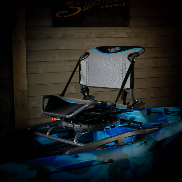 BRAND NEW Review of the 360 rotating kayak seat from 3 Waters